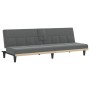 Sofá cama con portavasos tela gris oscuro de vidaXL, Sofás - Ref: Foro24-351864, Precio: 257,09 €, Descuento: %