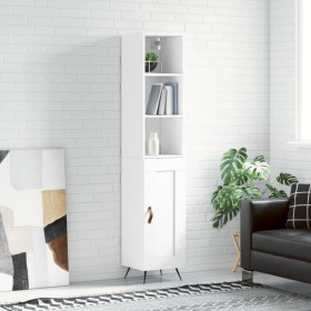 Tall white plywood sideboard 34.5x34x180 cm by vidaXL, Sideboards - Ref: Foro24-3190053, Price: 91,10 €, Discount: %