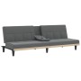 Sofá cama con portavasos tela gris oscuro de vidaXL, Sofás - Ref: Foro24-351864, Precio: 257,09 €, Descuento: %