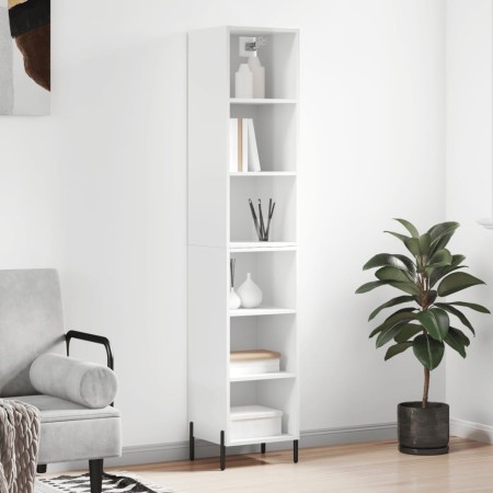 Tall highboard in glossy white veneer 34.5x32.5x180 cm by vidaXL, Sideboards - Ref: Foro24-3189839, Price: 87,99 €, Discount: %