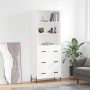 Aparador alto madera contrachapada blanco 69,5x34x180 cm de vidaXL, Aparadores - Ref: Foro24-3189389, Precio: 173,62 €, Descu...