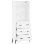 Tall white plywood sideboard 69.5x34x180 cm by vidaXL, Sideboards - Ref: Foro24-3189389, Price: 173,62 €, Discount: %