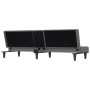 Sofá cama con portavasos tela gris oscuro de vidaXL, Sofás - Ref: Foro24-351864, Precio: 257,09 €, Descuento: %