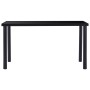 Juego de comedor 5 piezas cuero sintético negro de vidaXL, muebles para cocinas y comedores - Ref: Foro24-3053026, Precio: 47...