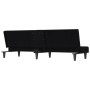 Sofá cama con portavasos tela negro de vidaXL, Sofás - Ref: Foro24-351865, Precio: 241,78 €, Descuento: %