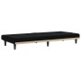 Sofá cama con portavasos tela negro de vidaXL, Sofás - Ref: Foro24-351865, Precio: 241,78 €, Descuento: %