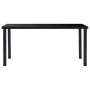 Juego de comedor 9 piezas cuero sintético negro de vidaXL, muebles para cocinas y comedores - Ref: Foro24-3053068, Precio: 77...