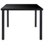 Juego de comedor 9 piezas cuero sintético negro de vidaXL, muebles para cocinas y comedores - Ref: Foro24-3053068, Precio: 77...