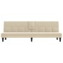 Cream fabric sofa bed with cup holder by vidaXL, Sofas - Ref: Foro24-351866, Price: 241,78 €, Discount: %