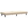 Sofá cama con portavasos tela crema de vidaXL, Sofás - Ref: Foro24-351866, Precio: 241,78 €, Descuento: %