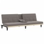 Sofa bed with cup holder gray taupe fabric by vidaXL, Sofas - Ref: Foro24-351868, Price: 240,19 €, Discount: %