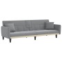 Schlafsofa mit Getränkehalter aus hellgrauem Stoff von vidaXL, Sofas - Ref: Foro24-351869, Preis: 304,15 €, Rabatt: %