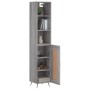 Aparador alto madera contrachapada gris Sonoma 34,5x34x180 cm de vidaXL, Aparadores - Ref: Foro24-3190059, Precio: 91,04 €, D...