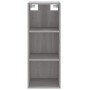 Aparador alto madera contrachapada gris Sonoma 34,5x34x180 cm de vidaXL, Aparadores - Ref: Foro24-3190059, Precio: 91,04 €, D...