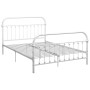 White metal bed frame 160x200 cm by vidaXL, Beds and slatted bases - Ref: Foro24-284496, Price: 172,99 €, Discount: %