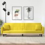 Sofa bed with cup holder light yellow fabric by vidaXL, Sofas - Ref: Foro24-351873, Price: 272,27 €, Discount: %