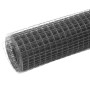 Steel chicken wire with gray PVC coating 10x0.5 m by vidaXL, fence panels - Ref: Foro24-143646, Price: 18,99 €, Discount: %