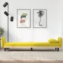 Sofa bed with cup holder light yellow fabric by vidaXL, Sofas - Ref: Foro24-351873, Price: 272,27 €, Discount: %