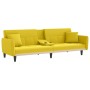 Sofá cama con portavasos tela amarillo claro de vidaXL, Sofás - Ref: Foro24-351873, Precio: 272,27 €, Descuento: %