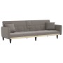 Sofa bed with cup holder gray taupe fabric by vidaXL, Sofas - Ref: Foro24-351874, Price: 442,35 €, Discount: %