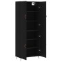 Aparador alto madera contrachapada negro 69,5x34x180 cm de vidaXL, Aparadores - Ref: Foro24-3195652, Precio: 158,86 €, Descue...