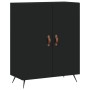 Tall black plywood sideboard 69.5x34x180 cm by vidaXL, Sideboards - Ref: Foro24-3195652, Price: 158,86 €, Discount: %