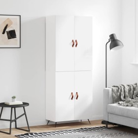 High glossy white plywood sideboard 69.5x34x180 cm by vidaXL, Sideboards - Ref: Foro24-3195653, Price: 151,99 €, Discount: %