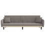 Schlafsofa mit Getränkehalter aus grau-taupefarbenem Stoff von vidaXL, Sofas - Ref: Foro24-351874, Preis: 442,35 €, Rabatt: %