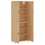 Aparador alto madera contrachapada color roble 69,5x34x180 cm de vidaXL, Aparadores - Ref: Foro24-3195654, Precio: 152,11 €, ...