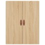 Aparador alto madera contrachapada color roble 69,5x34x180 cm de vidaXL, Aparadores - Ref: Foro24-3195654, Precio: 152,11 €, ...