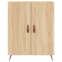 Aparador alto madera contrachapada color roble 69,5x34x180 cm de vidaXL, Aparadores - Ref: Foro24-3195654, Precio: 152,11 €, ...