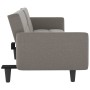 Schlafsofa mit Getränkehalter aus grau-taupefarbenem Stoff von vidaXL, Sofas - Ref: Foro24-351874, Preis: 442,35 €, Rabatt: %