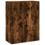 Tall smoked oak plywood sideboard 69.5x34x180 cm by vidaXL, Sideboards - Ref: Foro24-3195656, Price: 143,99 €, Discount: %