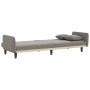 Sofa bed with cup holder gray taupe fabric by vidaXL, Sofas - Ref: Foro24-351874, Price: 442,35 €, Discount: %