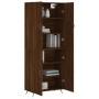 Tall oak brown plywood sideboard 69.5x34x180 cm by vidaXL, Sideboards - Ref: Foro24-3195658, Price: 149,99 €, Discount: %