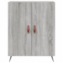 High sideboard sonoma gray plywood 69.5x34x180 cm by vidaXL, Sideboards - Ref: Foro24-3195657, Price: 148,99 €, Discount: %