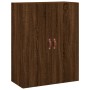 Aparador alto madera contrachapada marrón roble 69,5x34x180 cm de vidaXL, Aparadores - Ref: Foro24-3195658, Precio: 150,91 €,...