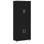 Tall black plywood sideboard 69.5x34x180 cm by vidaXL, Sideboards - Ref: Foro24-3195660, Price: 139,94 €, Discount: %