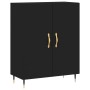 Tall black plywood sideboard 69.5x34x180 cm by vidaXL, Sideboards - Ref: Foro24-3195660, Price: 139,94 €, Discount: %