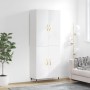 High glossy white plywood sideboard 69.5x34x180 cm by vidaXL, Sideboards - Ref: Foro24-3195661, Price: 159,43 €, Discount: %