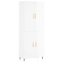 High glossy white plywood sideboard 69.5x34x180 cm by vidaXL, Sideboards - Ref: Foro24-3195661, Price: 159,43 €, Discount: %