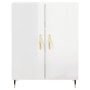 High glossy white plywood sideboard 69.5x34x180 cm by vidaXL, Sideboards - Ref: Foro24-3195661, Price: 159,43 €, Discount: %