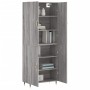 Tall gray Sonoma plywood sideboard 69.5x34x180 cm by vidaXL, Sideboards - Ref: Foro24-3195665, Price: 144,75 €, Discount: %