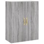 Tall gray Sonoma plywood sideboard 69.5x34x180 cm by vidaXL, Sideboards - Ref: Foro24-3195665, Price: 144,75 €, Discount: %