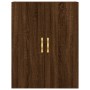 Aparador alto madera contrachapada marrón roble 69,5x34x180 cm de vidaXL, Aparadores - Ref: Foro24-3195666, Precio: 140,49 €,...