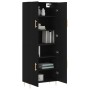 Aparador alto madera contrachapada negro 69,5x34x180 cm de vidaXL, Aparadores - Ref: Foro24-3195668, Precio: 173,99 €, Descue...