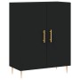 Tall black plywood sideboard 69.5x34x180 cm by vidaXL, Sideboards - Ref: Foro24-3195668, Price: 173,73 €, Discount: %