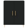 Tall black plywood sideboard 69.5x34x180 cm by vidaXL, Sideboards - Ref: Foro24-3195668, Price: 173,73 €, Discount: %