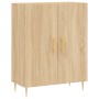 Aparador alto madera contrachapada color roble 69,5x34x180 cm de vidaXL, Aparadores - Ref: Foro24-3195670, Precio: 143,99 €, ...