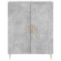 Tall plywood gray concrete sideboard 69.5x34x180 cm by vidaXL, Sideboards - Ref: Foro24-3195671, Price: 157,00 €, Discount: %